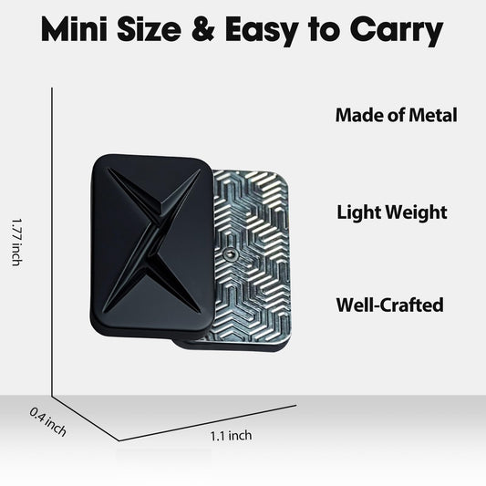 JUDIXY Lightning Infinite Fidget Slider metal body detail with precise finish