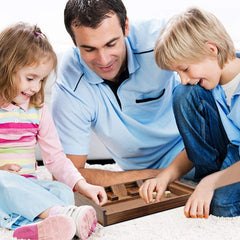 Juegoal Shut The Box promotes family game night during gatherings.