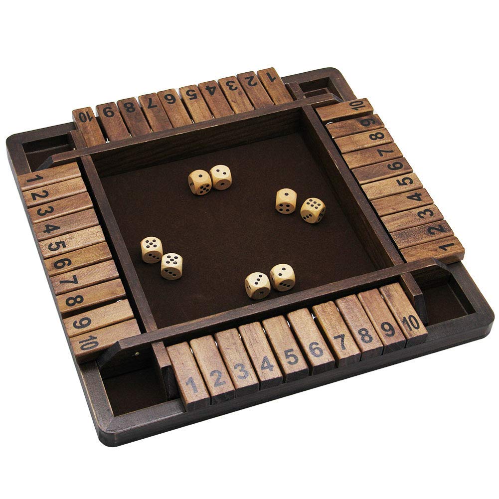 Juegoal Shut The Box setup for a quick family game night.