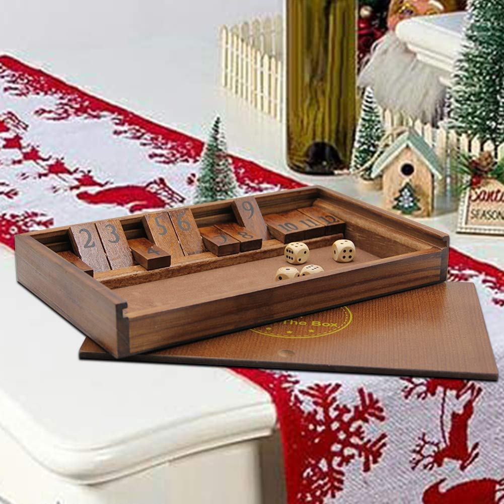 Juegoal Shut The Box two-player setup encourages friendly competition.