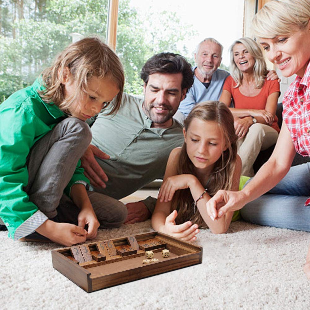 Juegoal Shut The Box wooden dice are sturdy for repeated rolling.