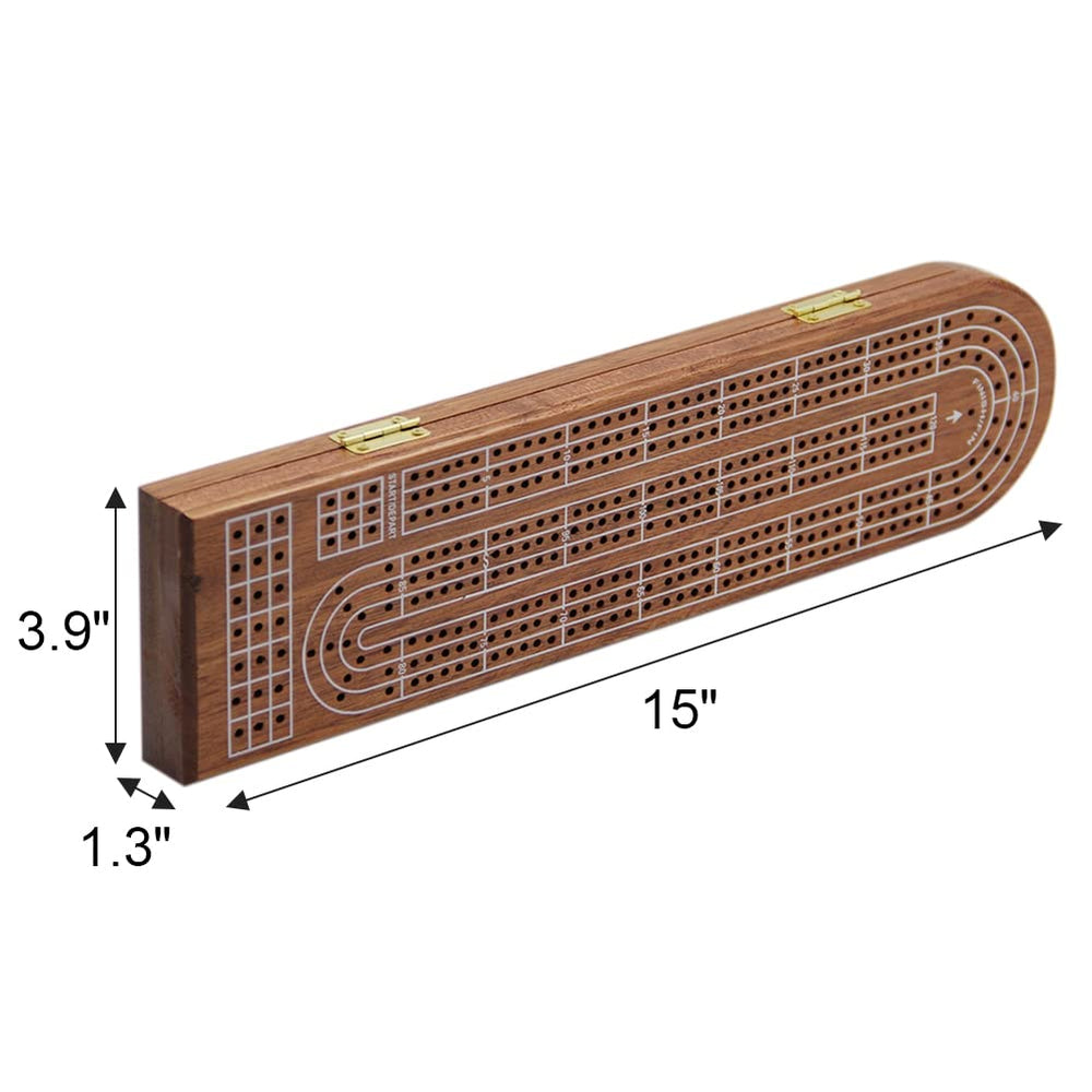 Juegoal board stores a full deck and keeps pegs organized