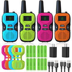 Jueion Walkie Talkies for Kids with color variety for personalized play.