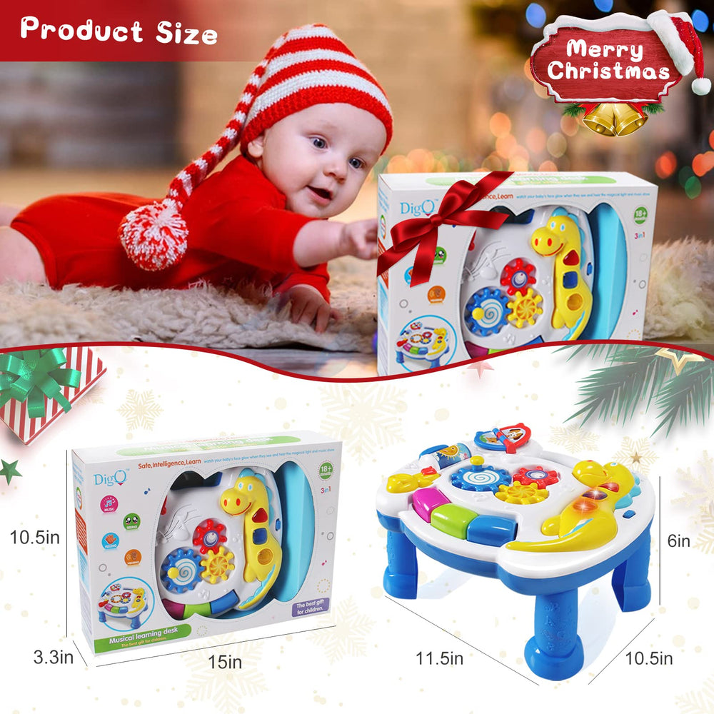 JUEJIAZKIY 2-in-1 standing option supports growing play needs.