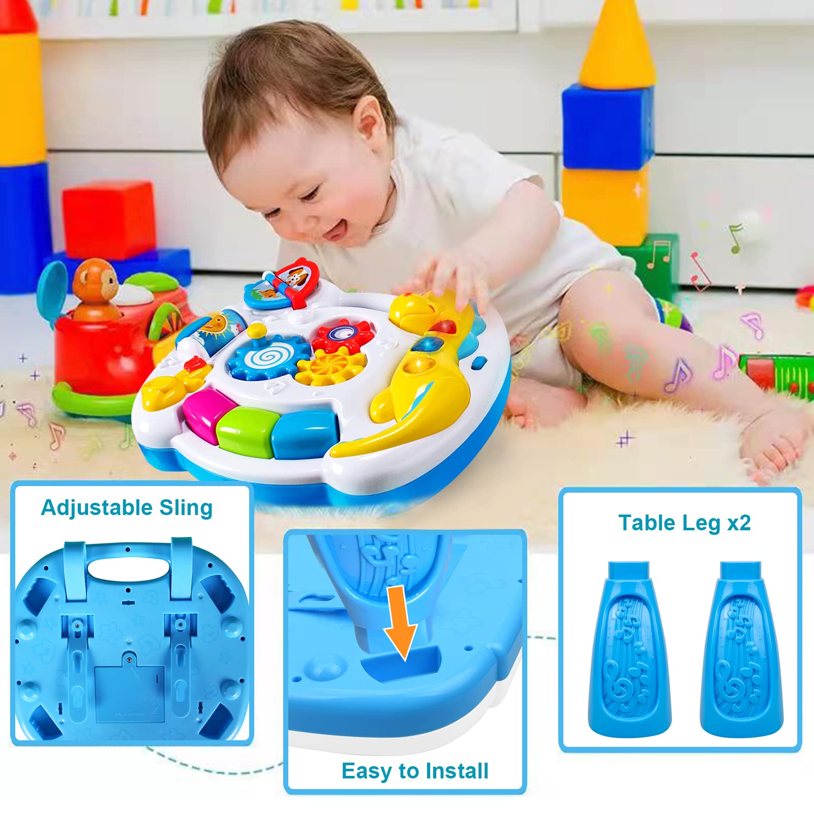 JUEJIAZKIY cartoon instruments on the table invite imaginative play.