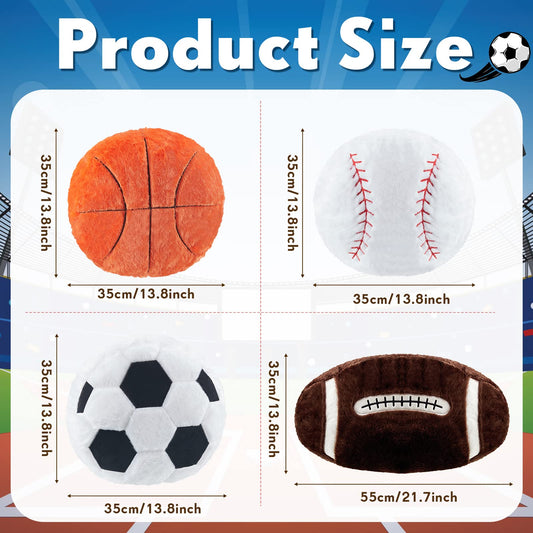 Juexica soccer ball pillow brings sporty flair to any room.