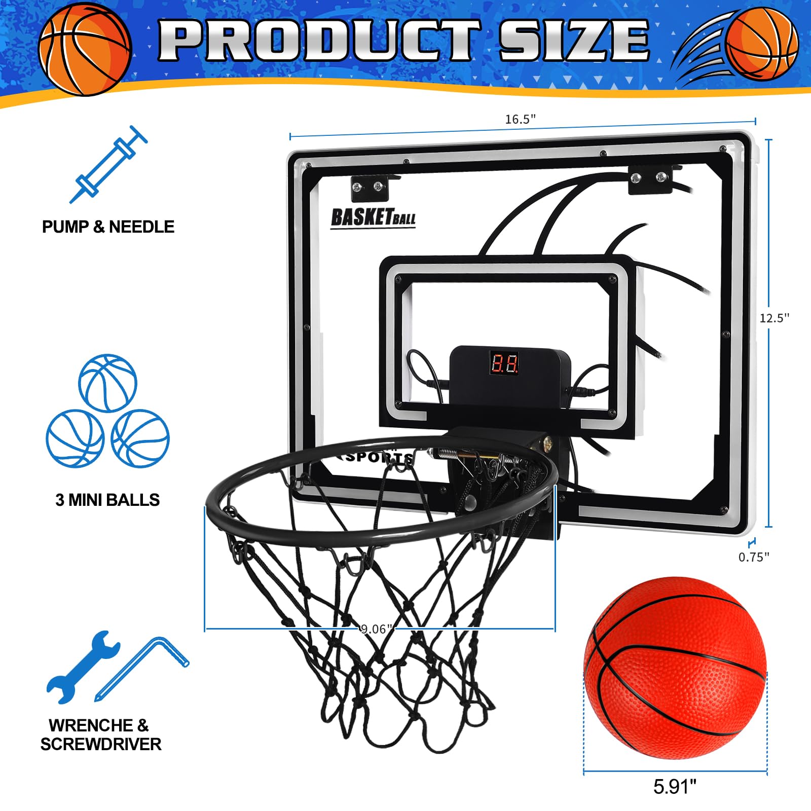 Jugana colorful LED lighting with audible cheers enhances playtime.