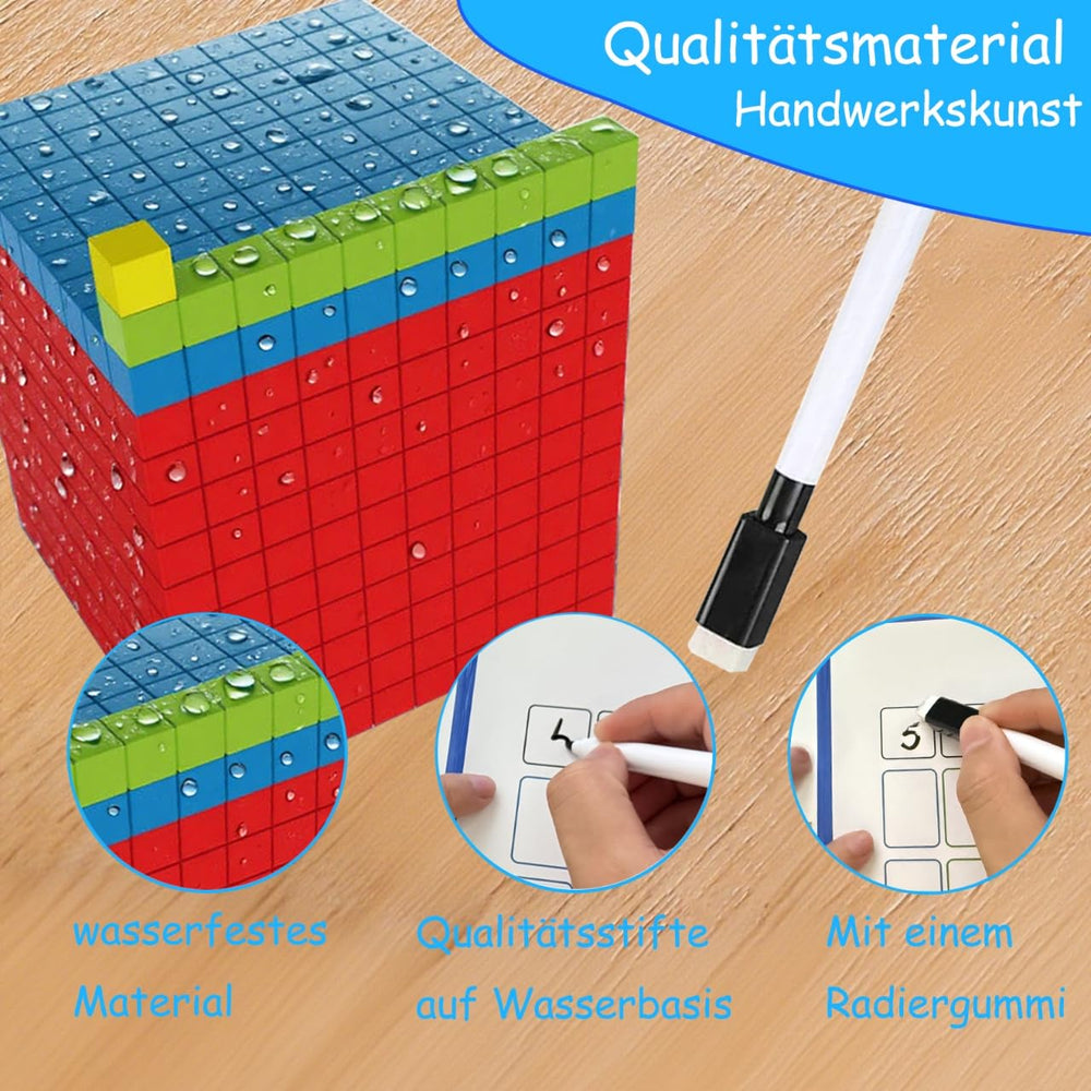 JUGGPENG ones units aid in modeling addition and subtraction with concrete units.