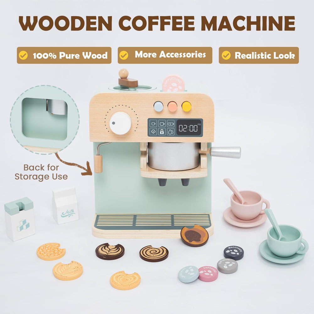 Jugueteland milk box and cups promote sharing and role-playing barista scenes.