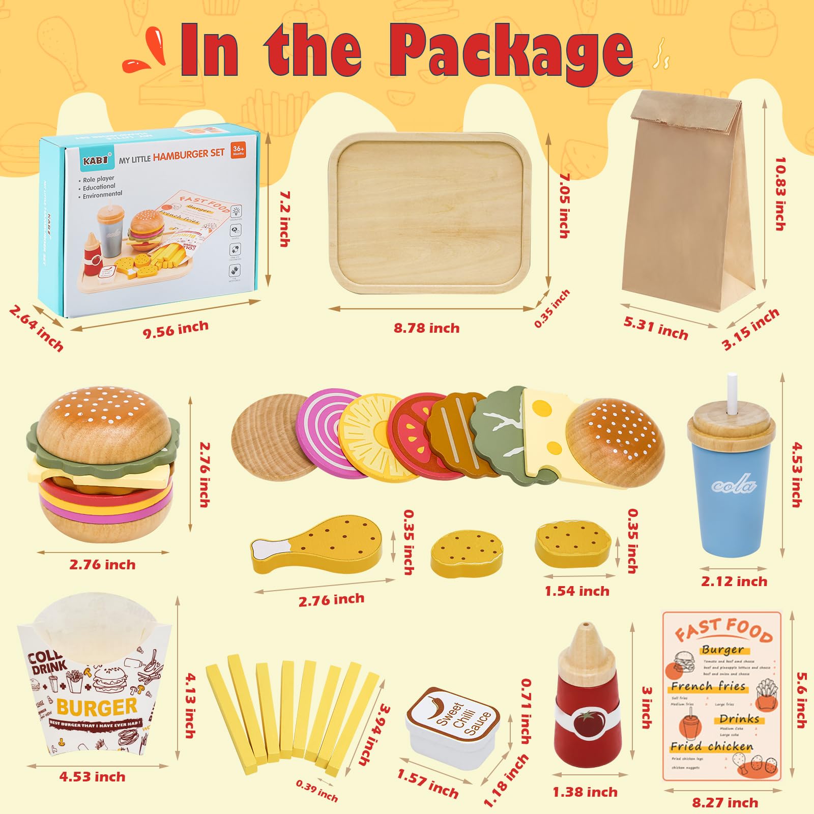 JugueteLand ketchup sauce set encourages realistic burger prep and color recognition