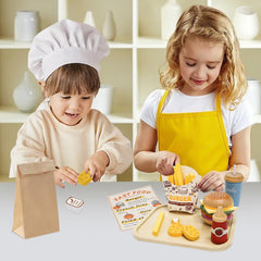JugueteLand wooden playset supports hands-on learning through role play