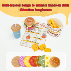 JugueteLand paper bag and menu complete the restaurant-themed play environment