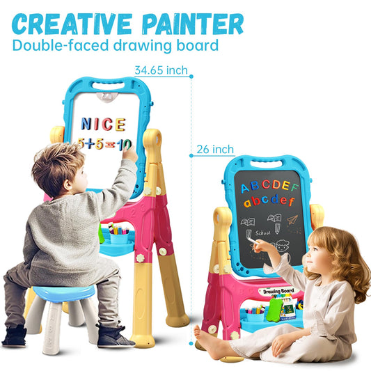 Juivin magnetic letters and numbers tiles support early literacy and numeracy during play