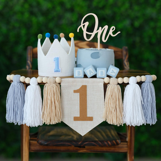 Juizay handmade birthday crown hat adds charm to cake moments
