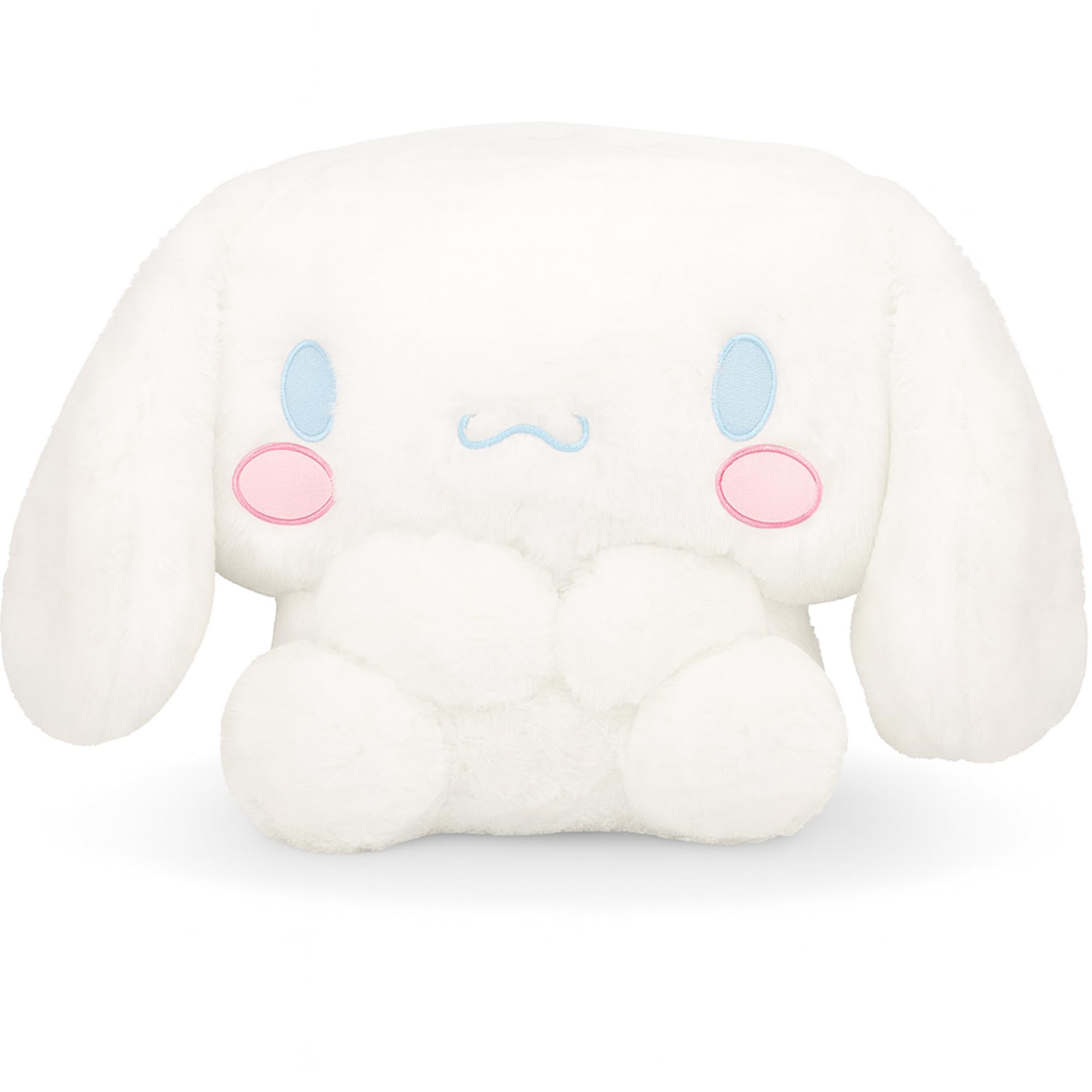 Juju Goods Juju White Kawaii Plush front view, a soft and cuddly companion.