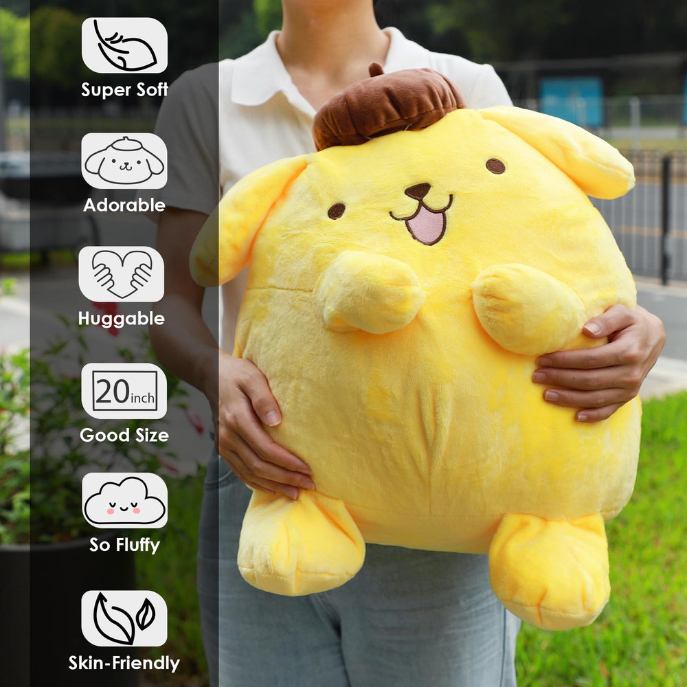 Juju Goods yellow kawaii plush face detail shows playful expression