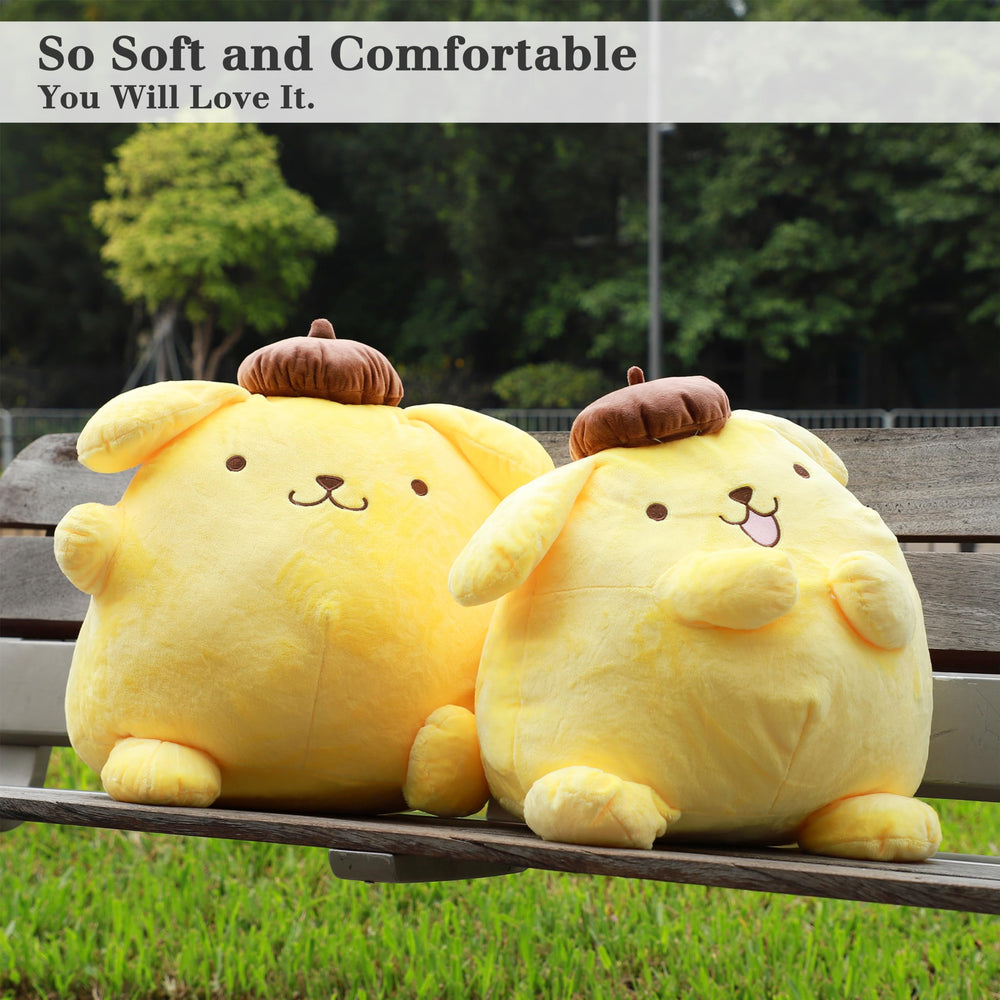 Juju Goods yellow kawaii plush texture closeup highlights soft fabric
