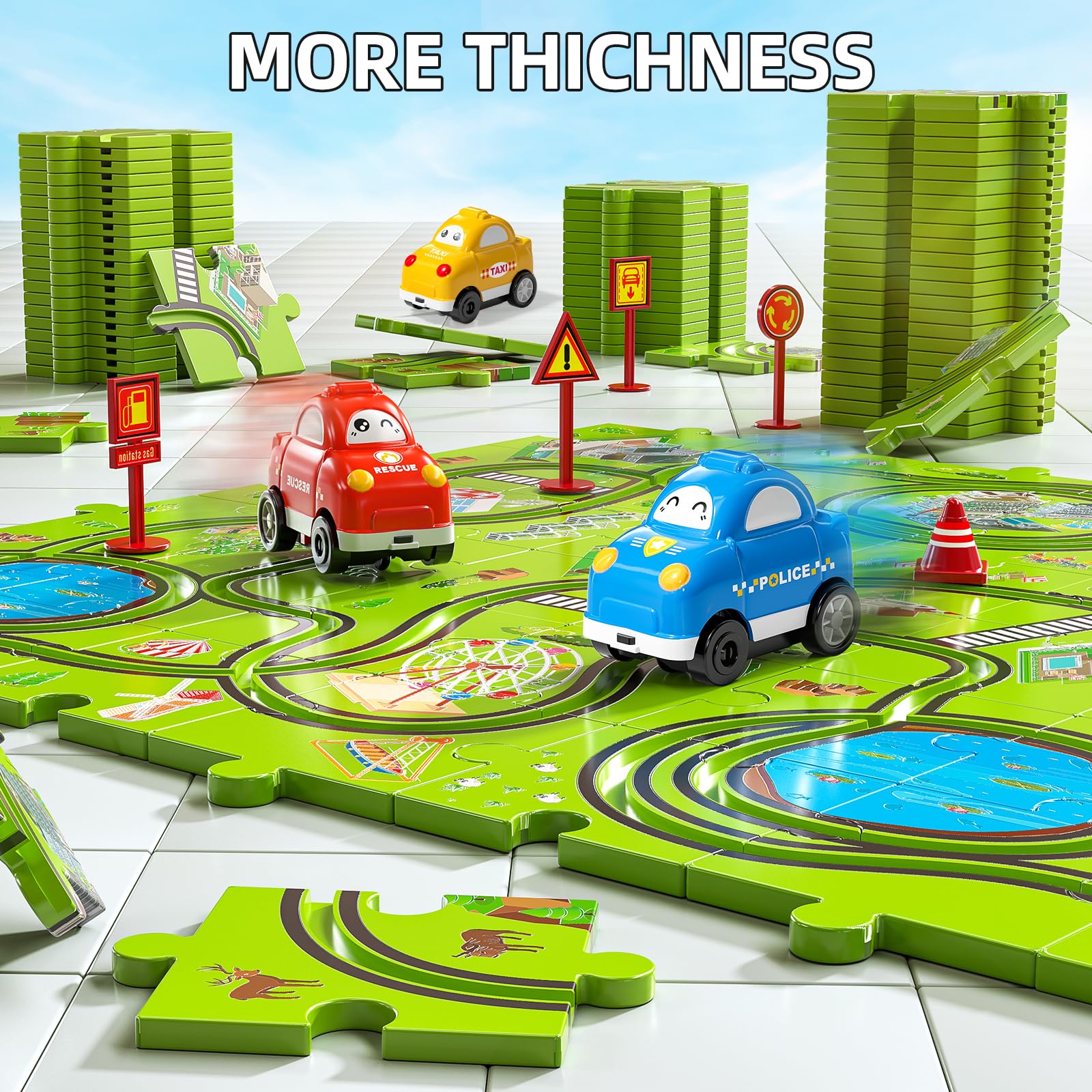 JUKUDAHU animal-themed puzzle graphics to spark imaginative stories