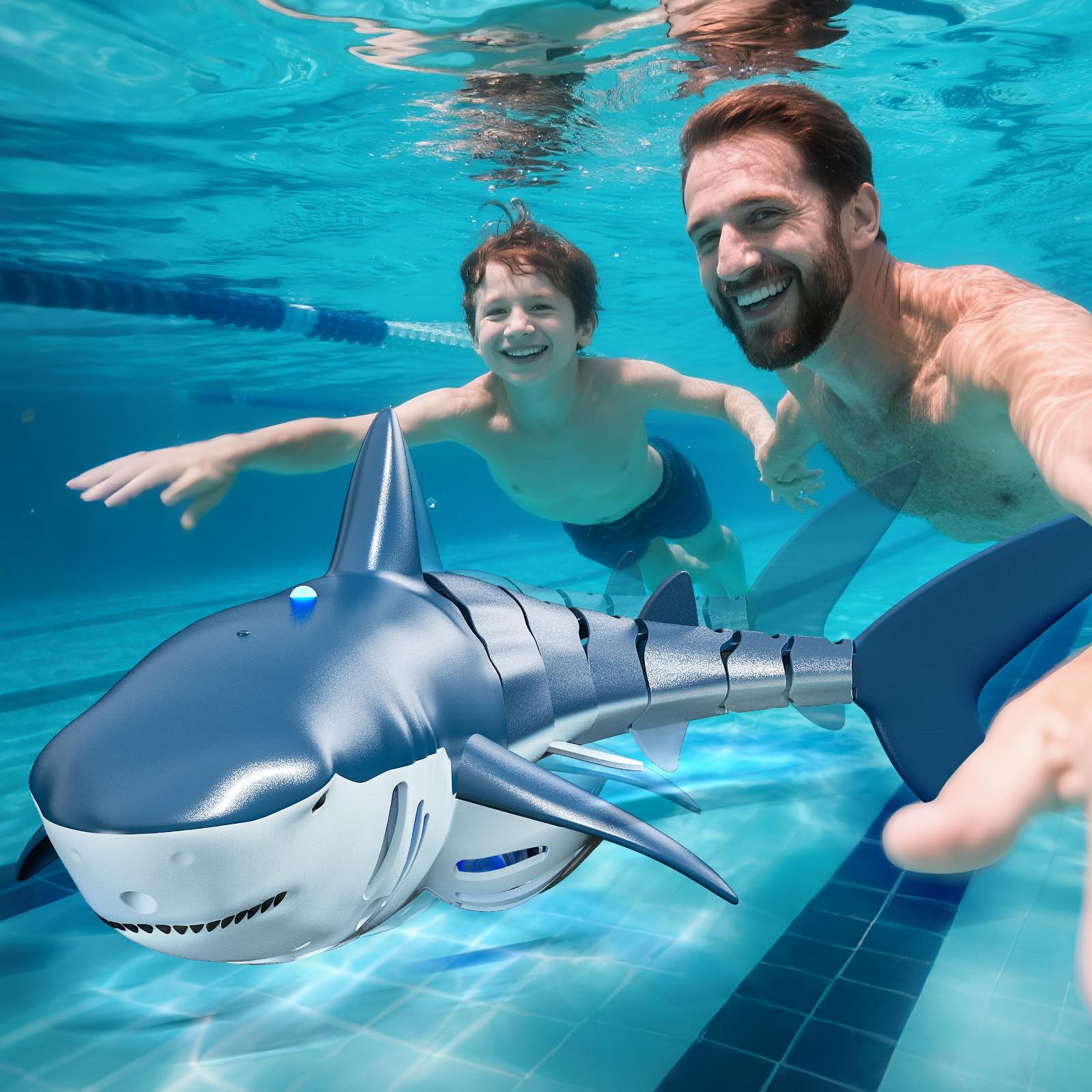 JUKUDAHU child-friendly RC shark invites cooperative play