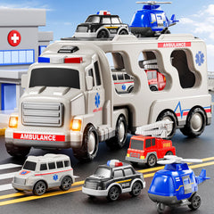 JUKUDAHU kid-friendly truck set designed for small hands and cooperative play.