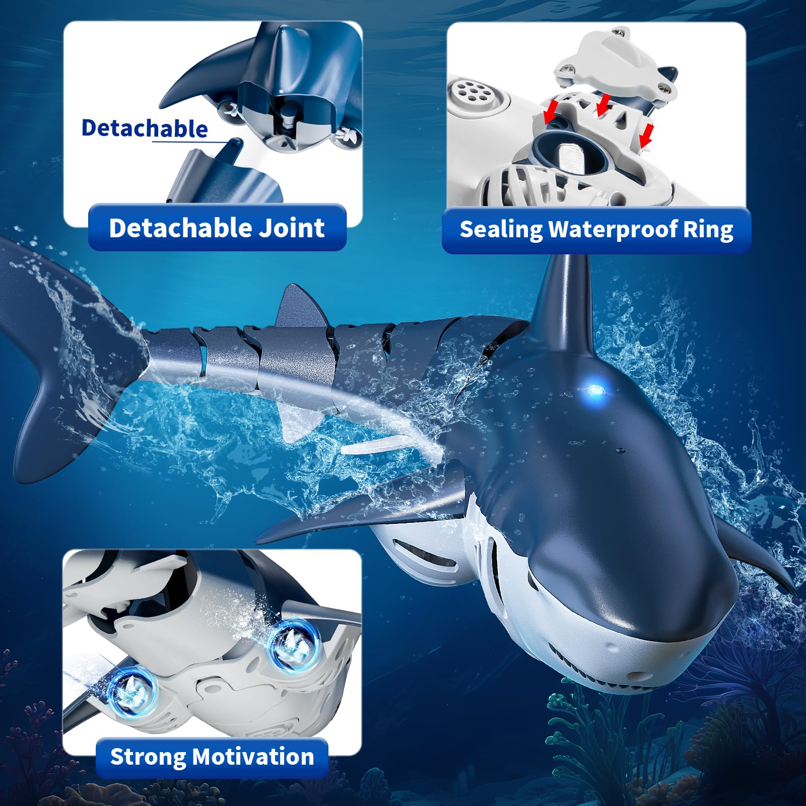 JUKUDAHU LED light and water spray feature attracts kids