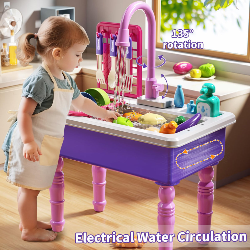 JUKUDAHU Play Sink base and accessories spark imaginative pretend cooking and cleanup.