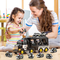 JUKUDAHU Police Truck toy friction-powered motion for action-packed play.