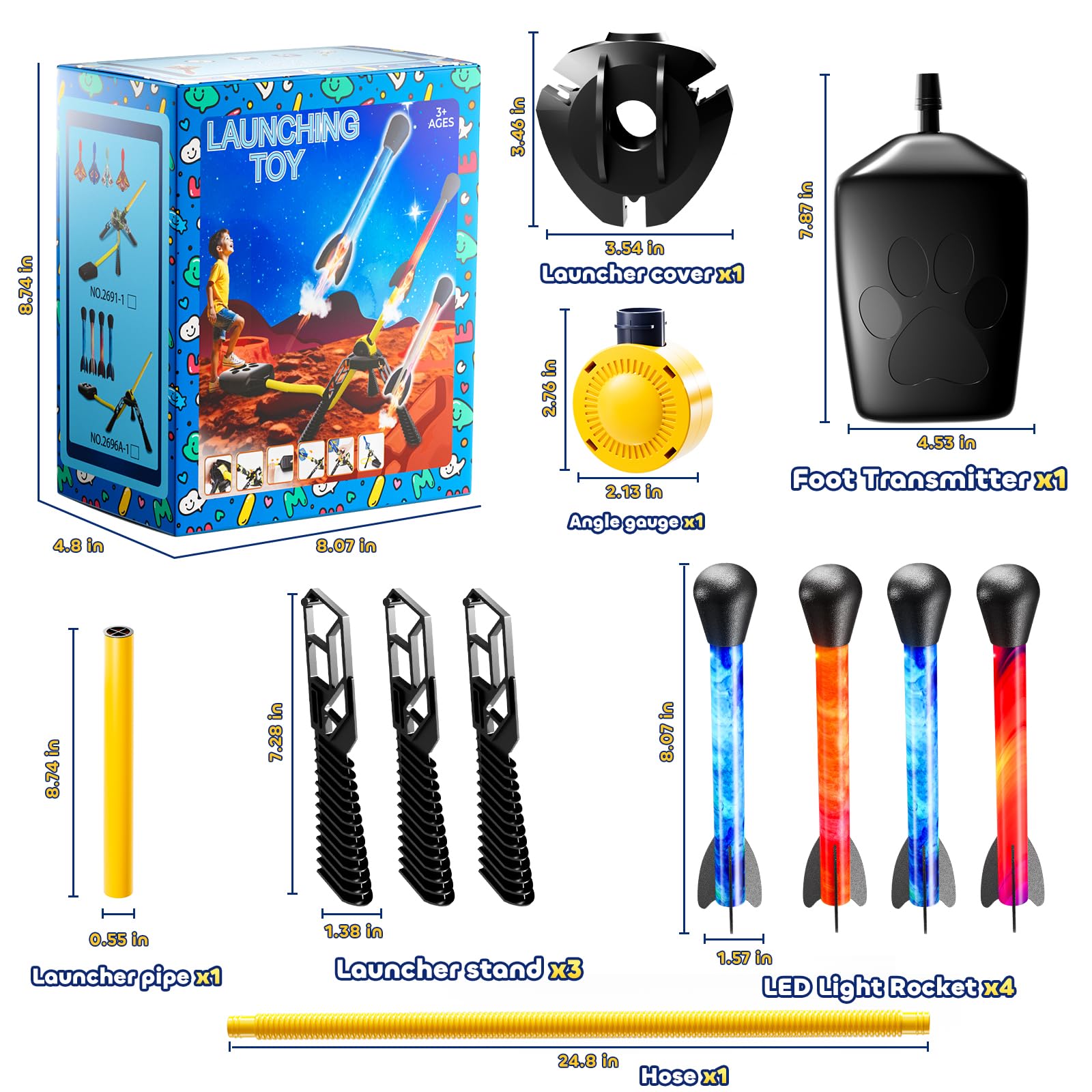 JUKUDAHU rockets soar up to 100 feet high.