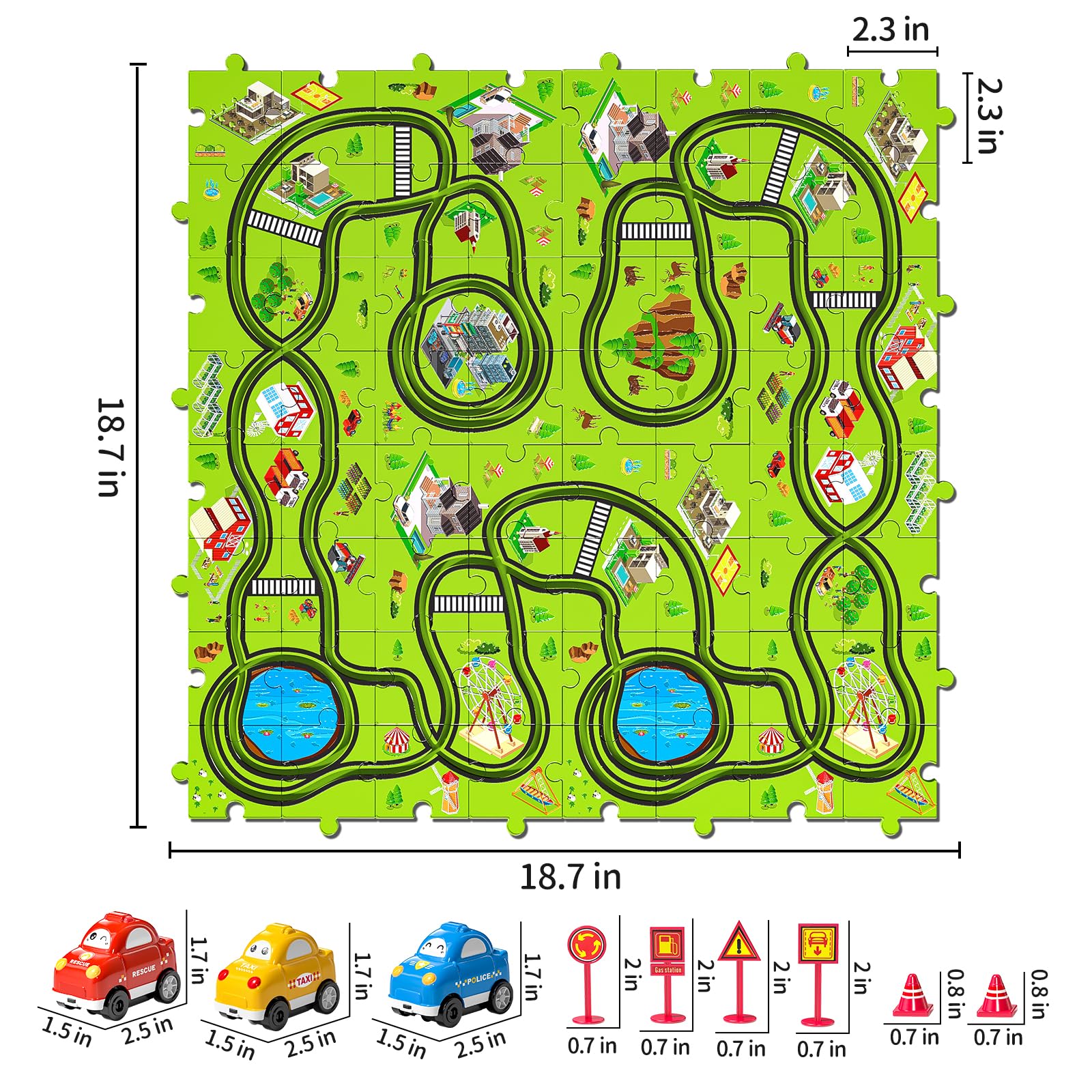 Jukudahu smooth-design puzzle toy with kid-safe edges for indoor use.