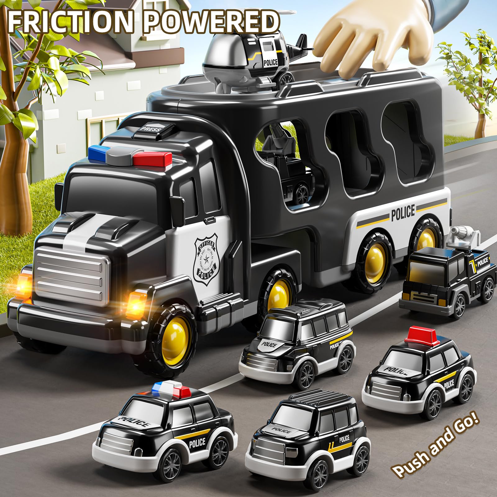 JUKUDAHU sprinkler truck toy, introduces water-themed outdoor play.