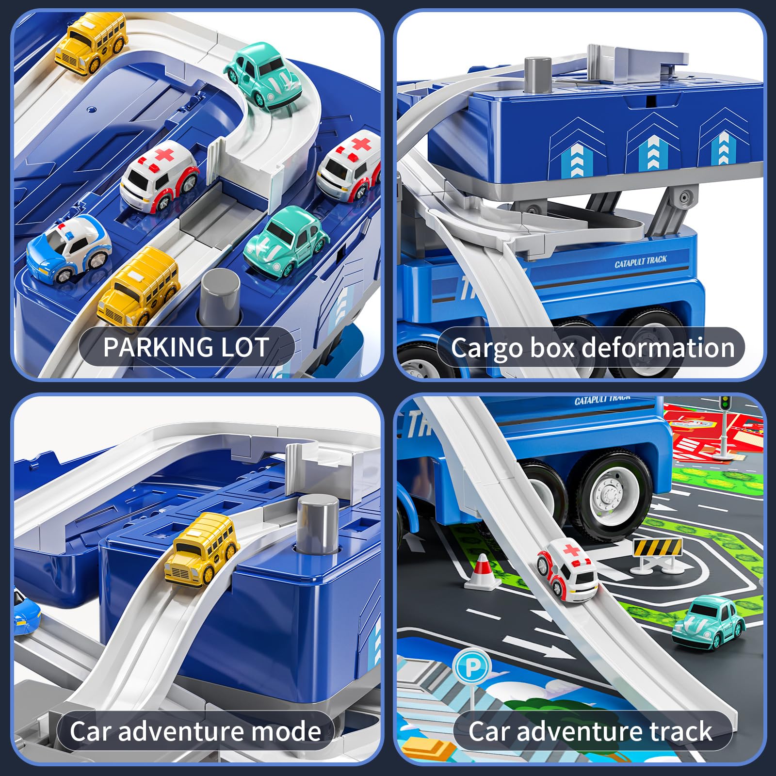 JUKUDAHU truck toy with light and sound enhancing city role-play