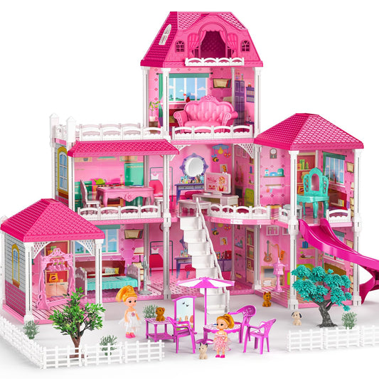 JUKUDAHU Villa 3-story house with 8 rooms for imaginative play