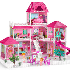 JUKUDAHU Villa 3-story house with 8 rooms for imaginative play