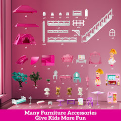 JUKUDAHU villa easy-assembly parts for quick setup and reconfigurations