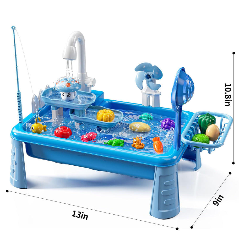 JUKUDAHU water accessories complete the sensory play setup.