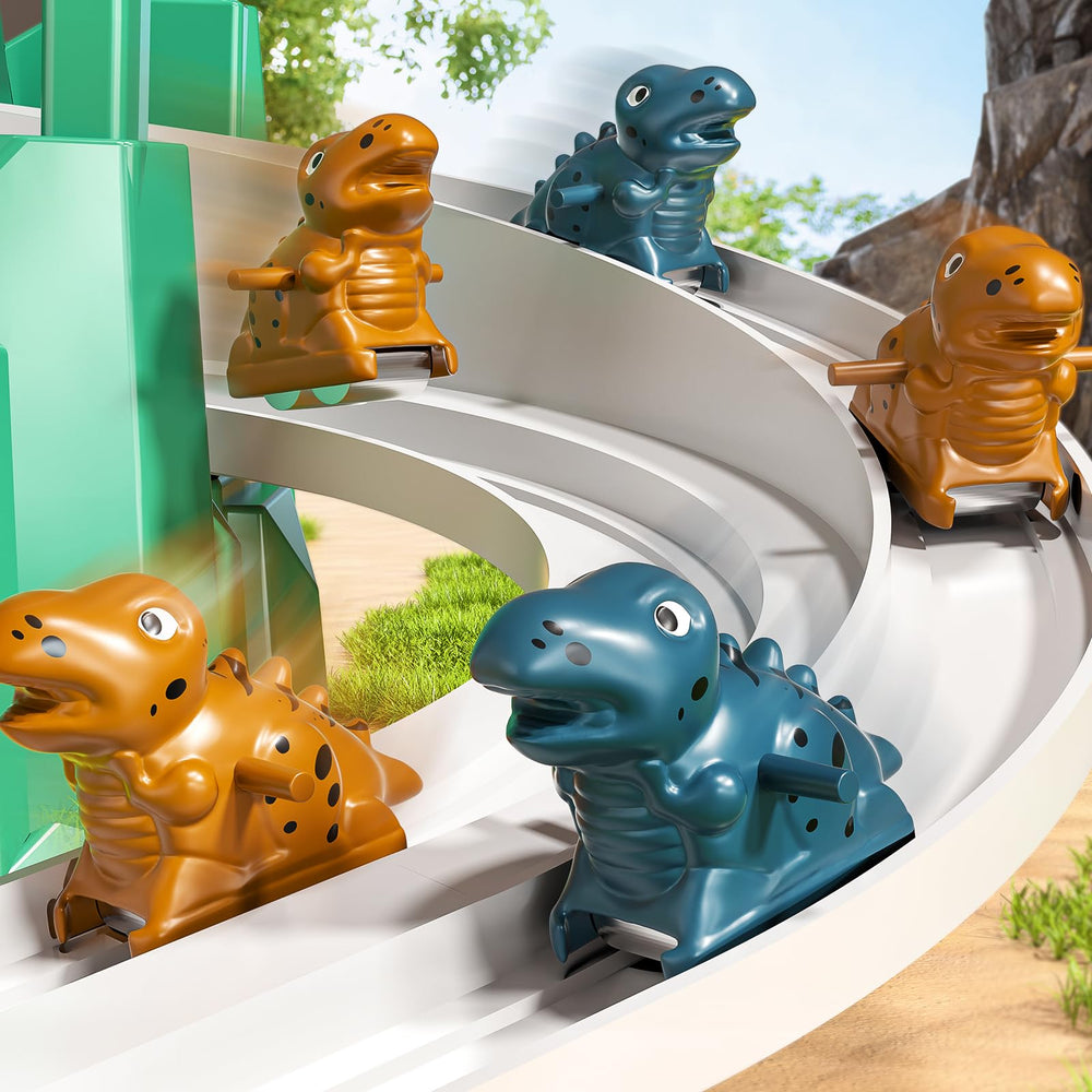 JUKUDAHU Dinosaur accessories close-up highlights extra figures for extended play