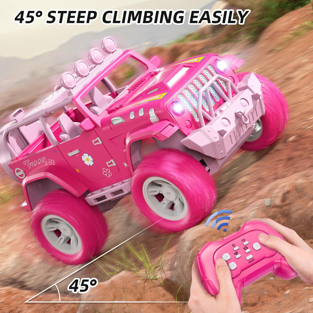 JUKUDAHU pink 164-foot range enables outdoor fun.