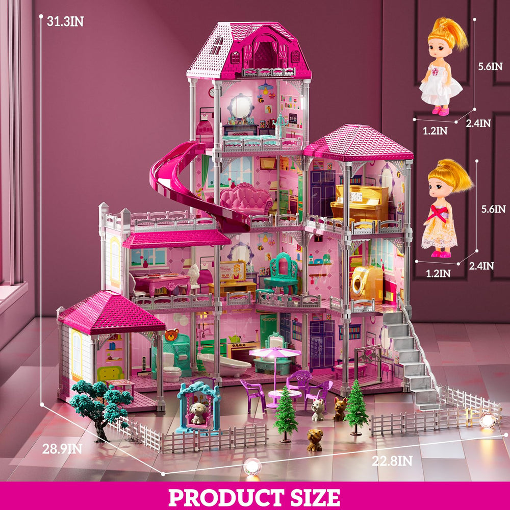 JUKUDAHU Villa Playset offers 33+ accessories for creative scenes