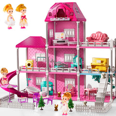 JUKUDAHU Villa Playset assembly parts help build fine motor skills.