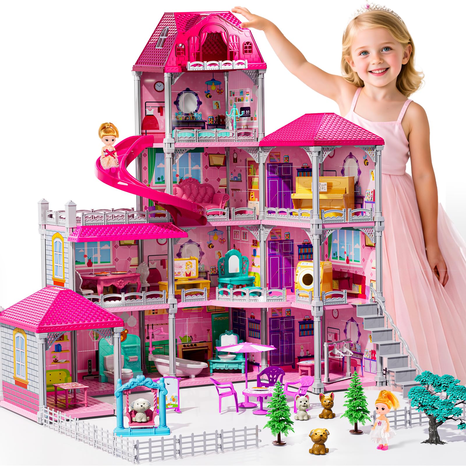 JUKUDAHU Villa Playset bedroom scene for imaginative storytelling