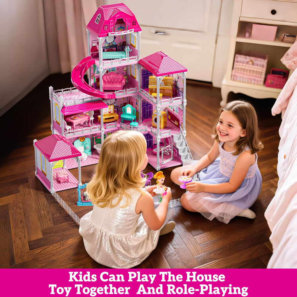 JUKUDAHU Villa Playset four-storey design enhances spatial awareness during setup