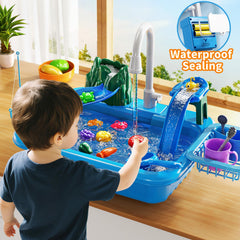JUKUDAHU water table with sea animals boosts discovery and pretend cooking.