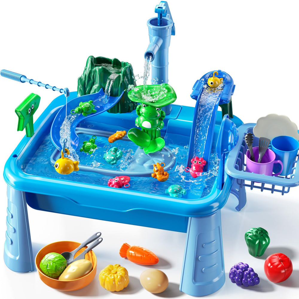 JUKUDAHU water table with running faucet for engaging play