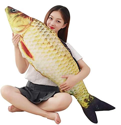 julan carp plush pillow side view highlighting soft comfort and support
