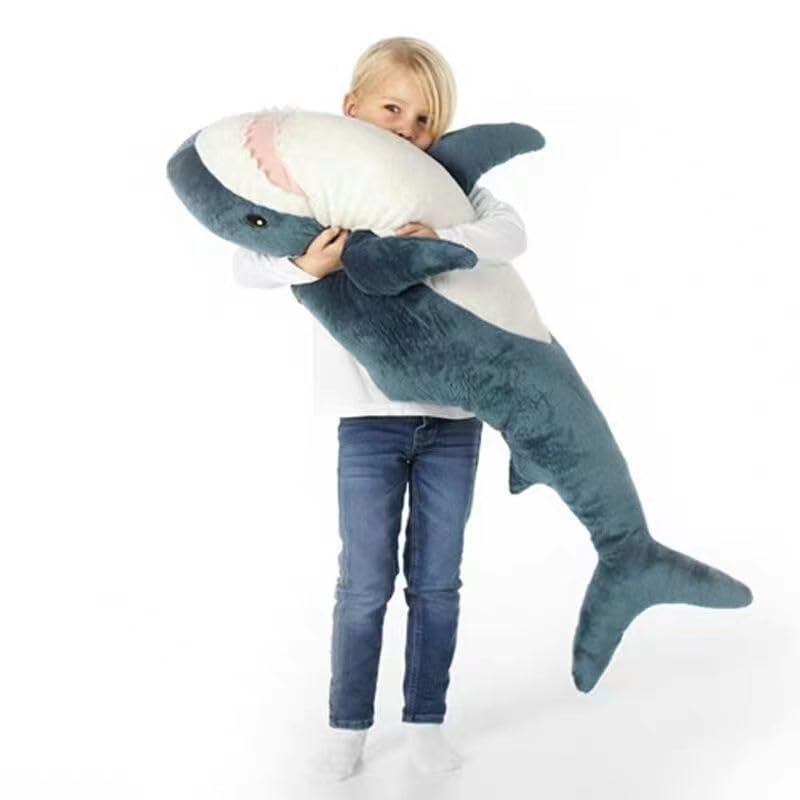 JULAN two-tone shark plush highlights cozy texture and visual charm