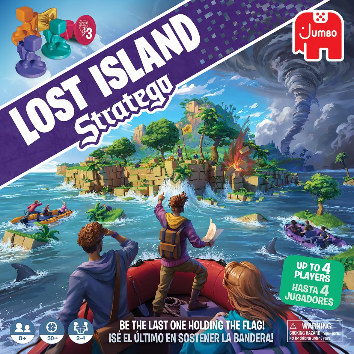 Stratego Lost Island board with island layout ready for strategy