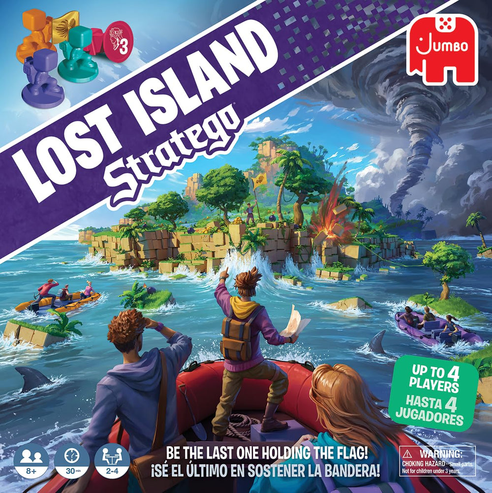 Stratego Lost Island board with island layout ready for strategy