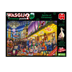 Jumbo Wasgij Christmas 20 box art highlights the puzzle's imaginative twist