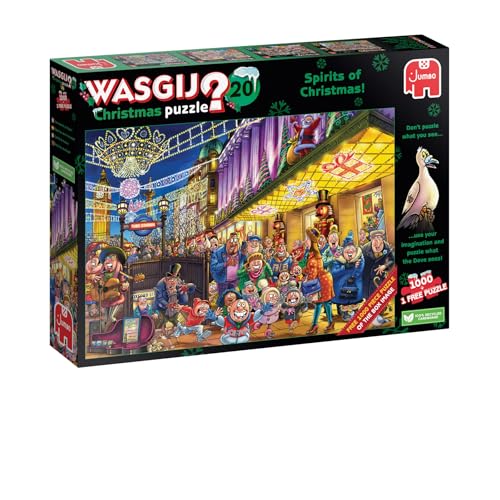 Jumbo Wasgij Christmas 20 two 1000-piece puzzles invite shared family or friend puzzle time