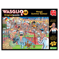 Wasgij Original 44 Summer Games on recycled board for durable, long-lasting puzzling.